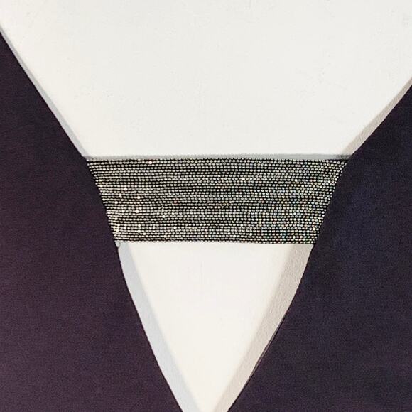 BRUNELLO CUCINELLI Size XL Grey Charcoal Silk Sleeveless Long Evening Gown - Picture 5 of 10